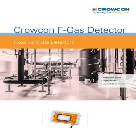 Crowcon F-Gas Detector - Fixed Point Gas Detectors