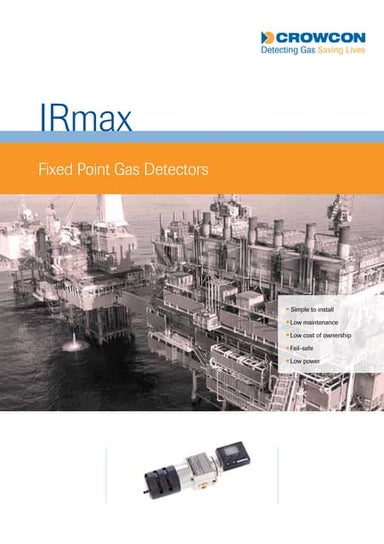 Crowcon IRmax Fixed Gas Detector - Spec Sheet