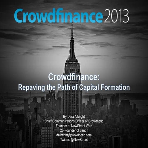 Crowdfinance redefining wall street