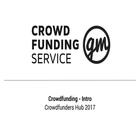 Crowdfunding-Einführung beim Crowdfunder's Hub