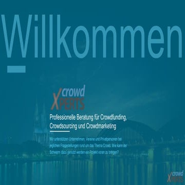 Crowdfunding Einführung