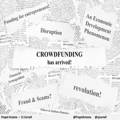 Crowdfunding Overview by Propel Arizona  summer 2013