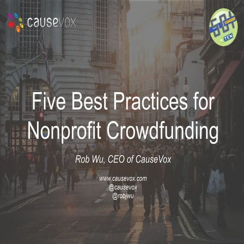 Five Best Practices for Nonprofit Crowdfunding