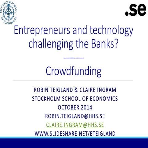 Crowdfunding Overview