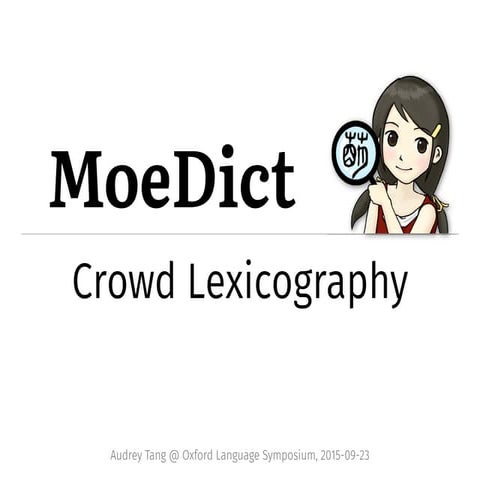 MoeDict: Crowd Lexicography