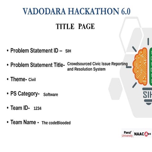 Crowdsourced Civic lssue Reporting and Resolution System.pptx