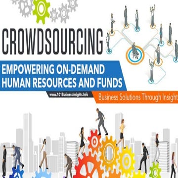 Crowdsourcing - Empowering on-demand human resources and funds