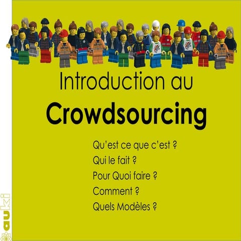 Introduction au Crowdsourcing | PPT