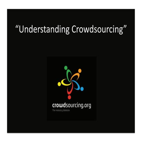 O potencial inerente do Crowdsourcing e seu uso como ferramenta para negócios...