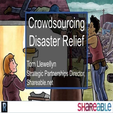 Crowdsourcing Disaster Relief