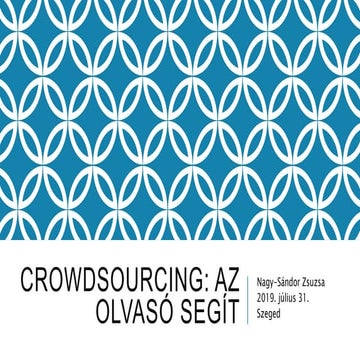 Crowdsourcing 