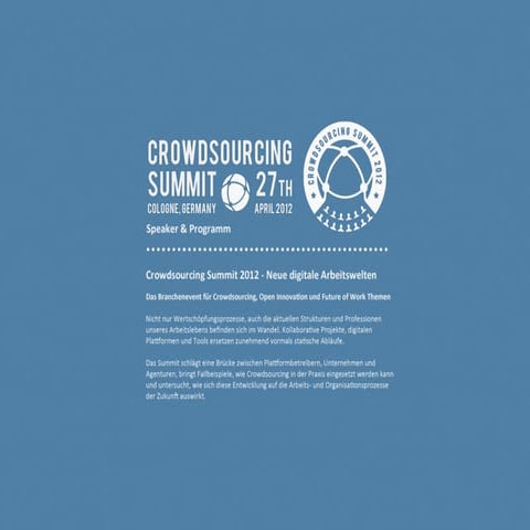 Crowdsourcing Summit