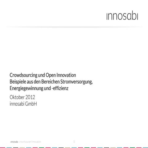 Crowdsourcing und Open Innovation in der Energiewirtschaft