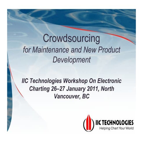 Crowdsourcing & Hydrography MJ Casey