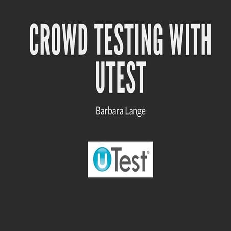 Crowd testing with u test