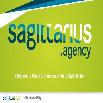 Beginners Guide to Conversion Rate Optimisation (CRO)