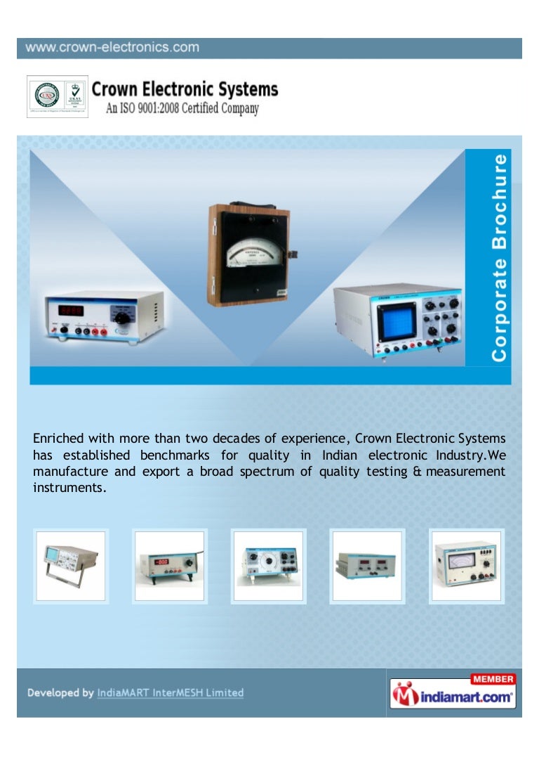 Crown Electronic Systems, New Delhi, Portable Type Meters