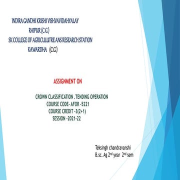 crown classification. teksingh chandravanshi 