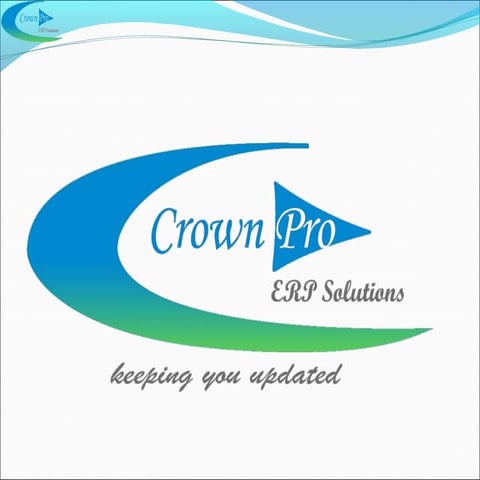 CrownPro ERP Presentation