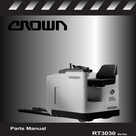 Crown rt3030 series pallet truck parts catalogue manual | PDF