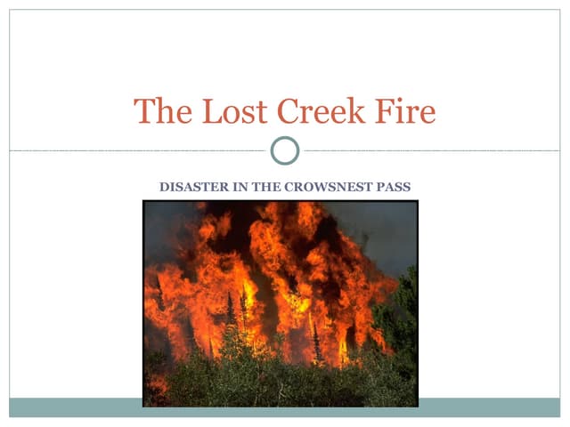 Crowsnest Fire Presentation