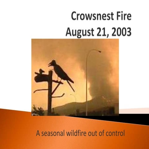 Crowsnest  Fire