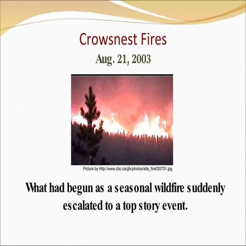Crowsnest Fire