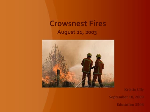 Crowsnest Fires
