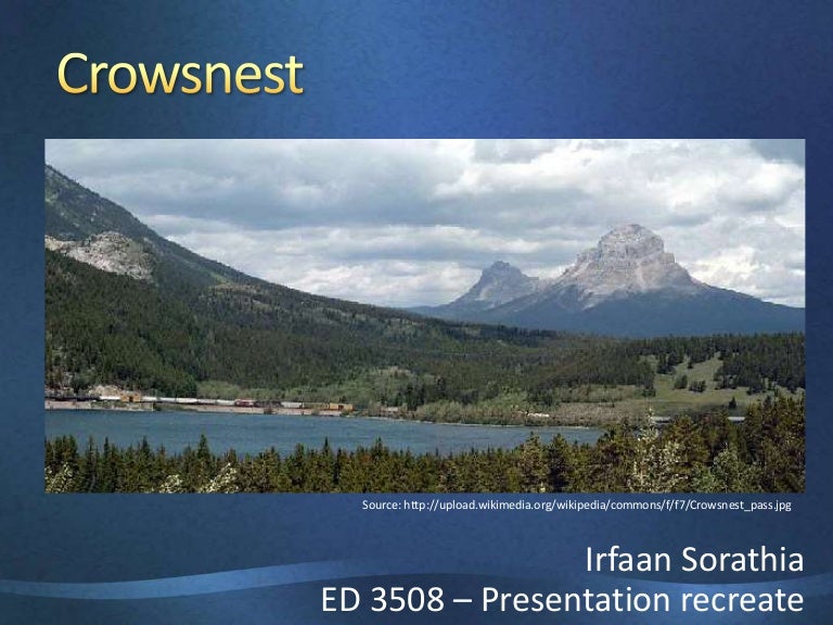 Crowsnest Pass Slideshow Reconstructed