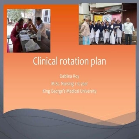 Crp (clinical rotation plan) for BsC nursing student pptx | PPTX