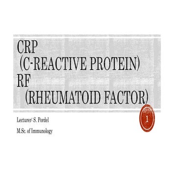 CRP and RF