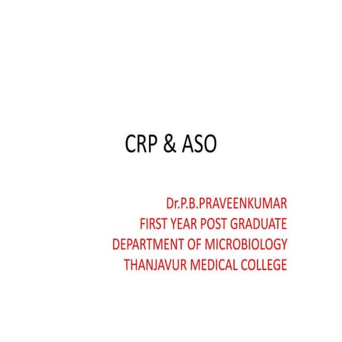 CRP & ASO 