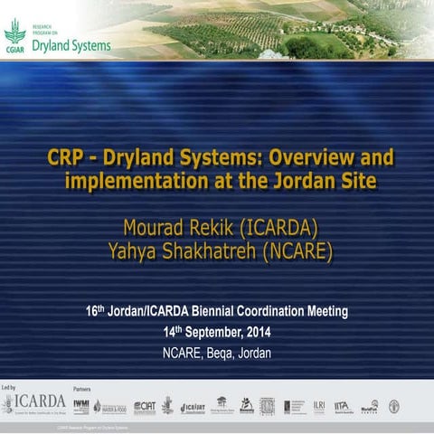 Overview and implementation of Innovation Platforms in Jordan
