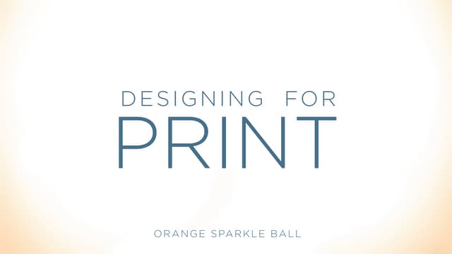 Designing for Print