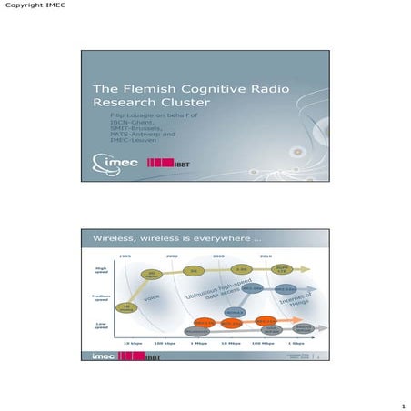 Crsm 6 Crsm 2009   Filip Louagie   The Flemish Cognitive Radio Research Cluster