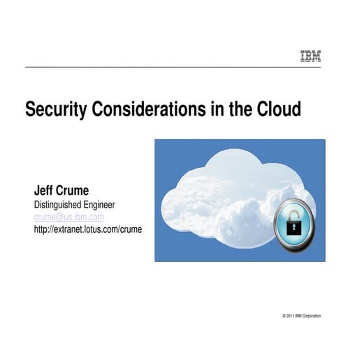 CRTC Cloud Security- Jeff Crume