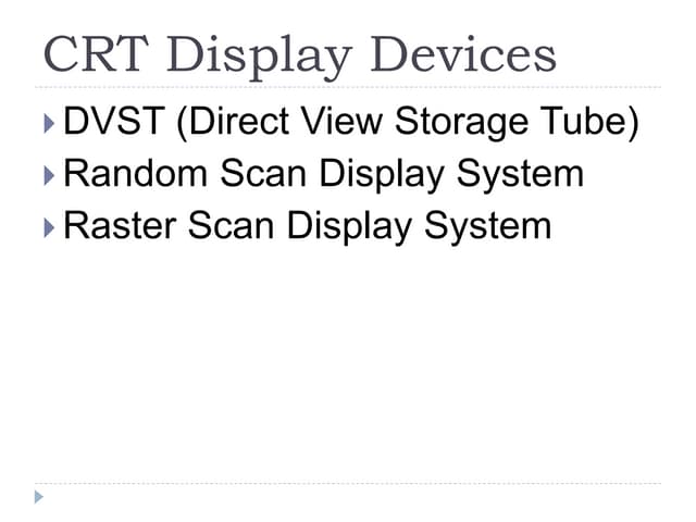 Crt display devices