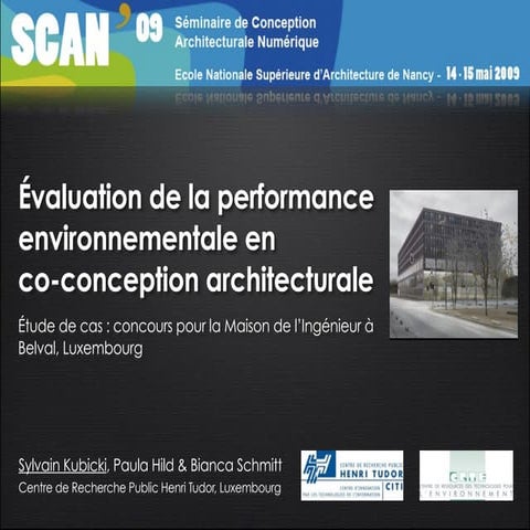 Évaluation de la performance environnementale en co-conception architecturale
