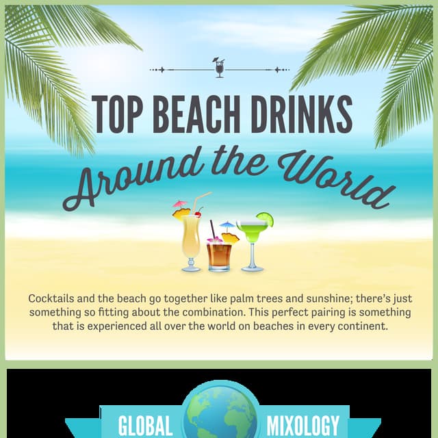 Top Beach Drinks Around the World Infographic