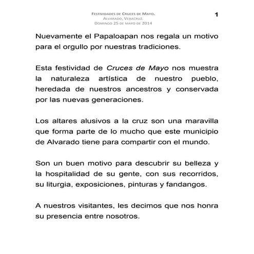 25 05 2012 Festividades de Cruces de Mayo