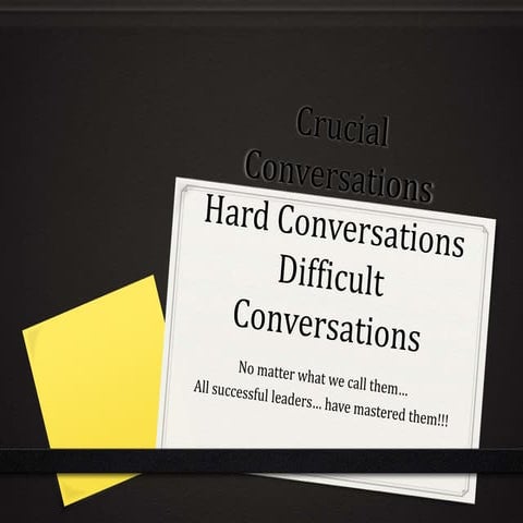 Crucial conversations deadwood presentation