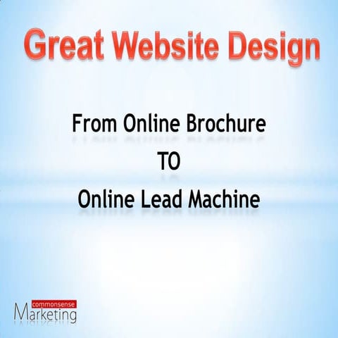 What Makes a Great Website?