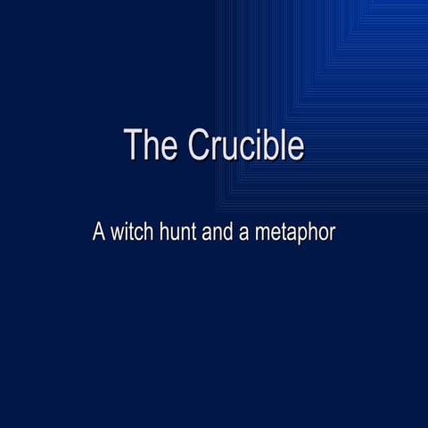 The crucible powerpoint | PPTX