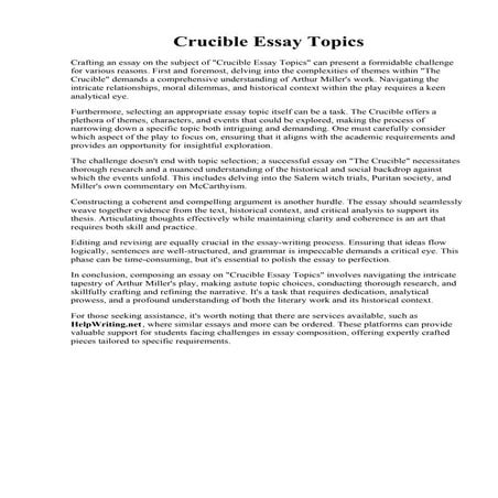 Crucible Essay Topics.pdf