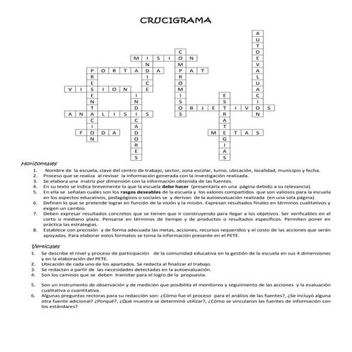 Crucigrama (contestado)