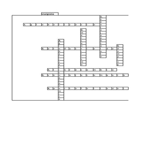 Crucigrama resuelto