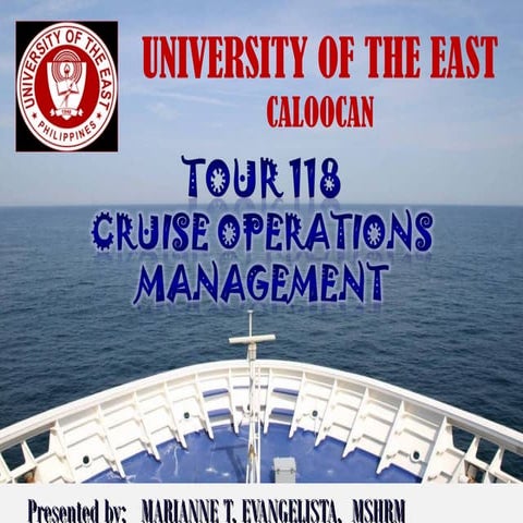 CRUISE OPERATIONS MANAGEMENT