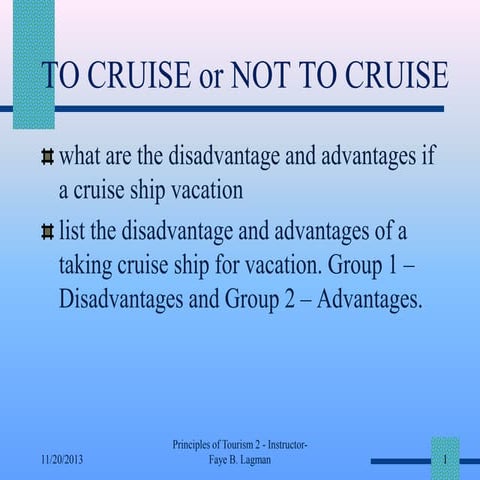 Cruise ship industry