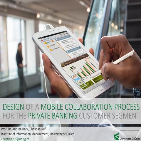 Design of a mobile collaboration process for the private banking customer seg...