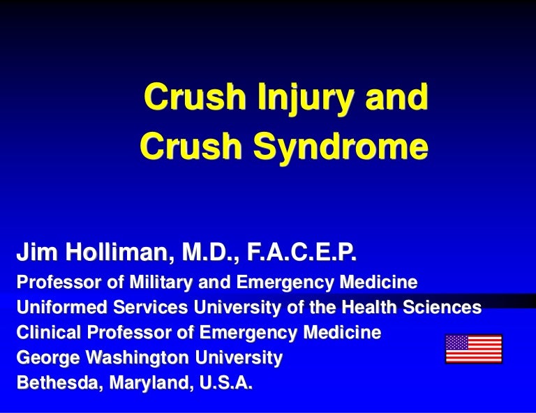 Crush injuryandcrushsyndrome